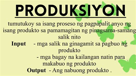 Salik ng Produksyon: Kahulugan at Mga Halimbawa .